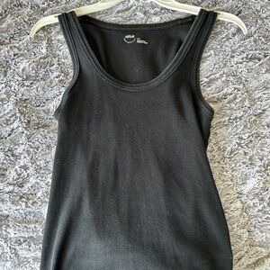 Aerie Black Ribbed Tank Top